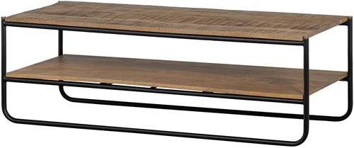 Salontafel Rikkie Met Bezaagde Mango Houten Top Naturel