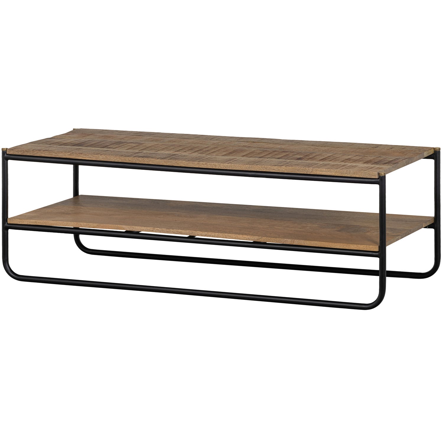 Salontafel Rikkie Met Bezaagde Mango Houten Top Naturel afbeelding