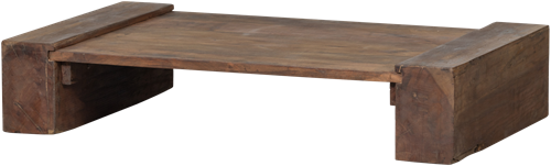 CUNO SALONTAFEL LAAG HOUT DONKERBRUIN