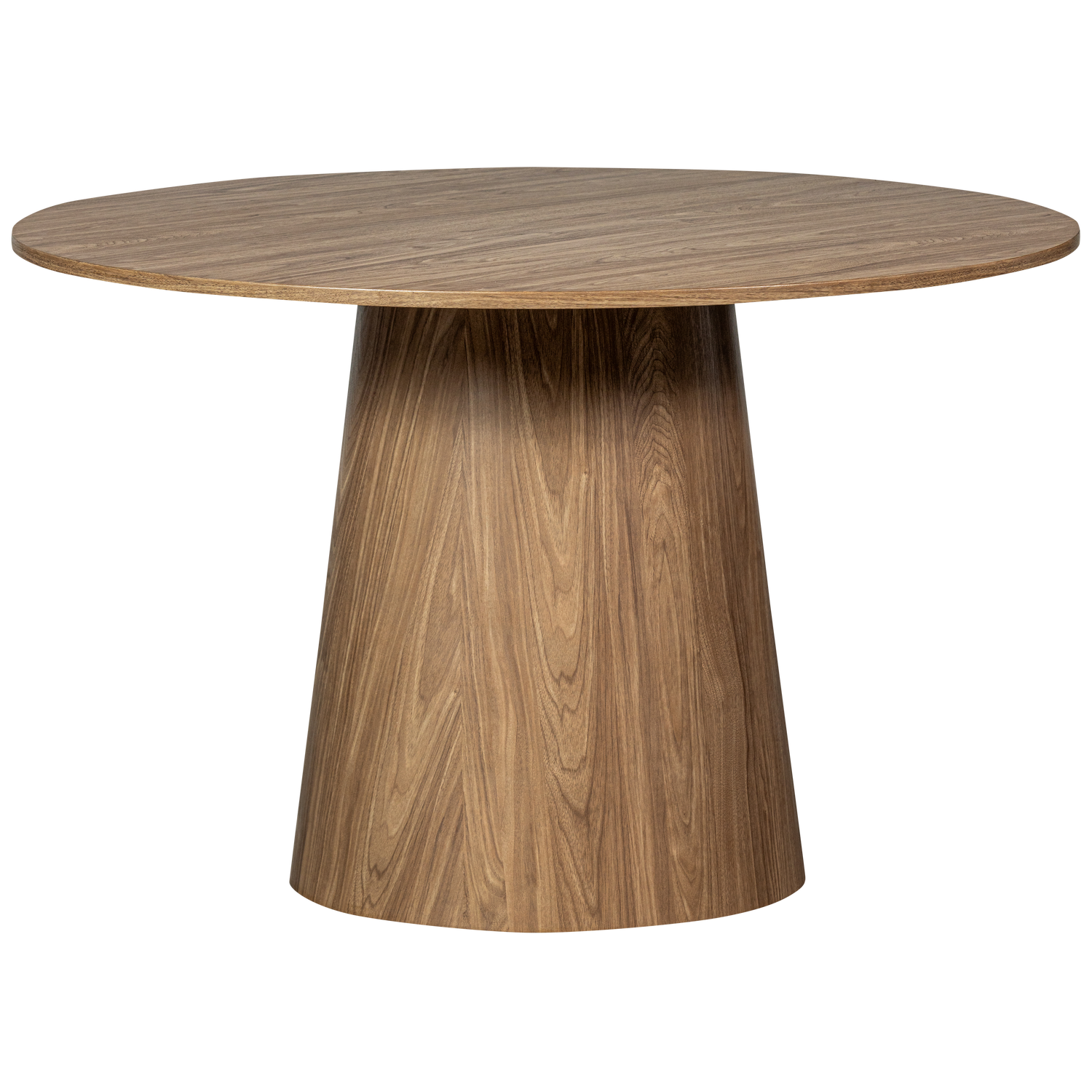 MAAN EETTAFEL ROND MDF WALNOOT O120CM afbeelding