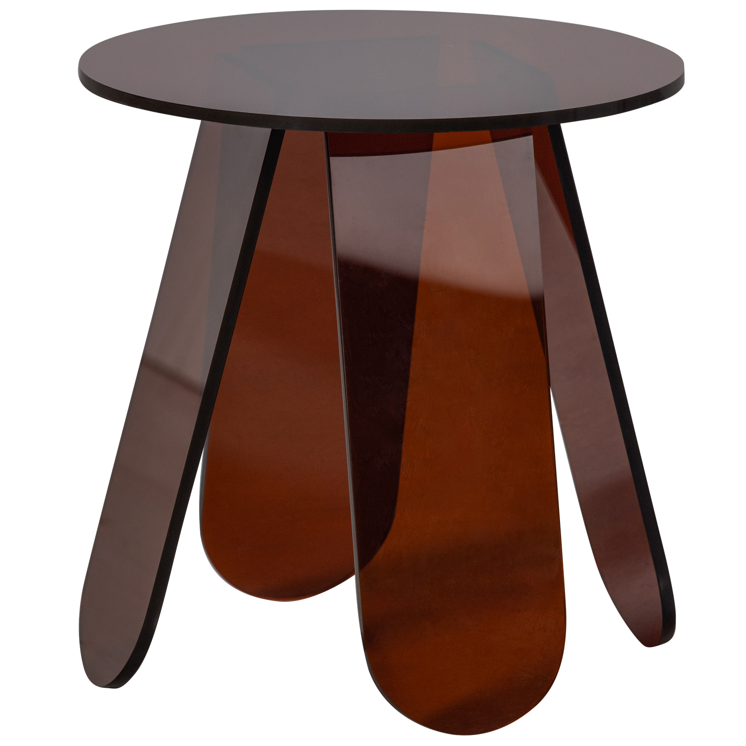WOOOD WALT BIJZETTAFEL ACRYL WARM BRUIN