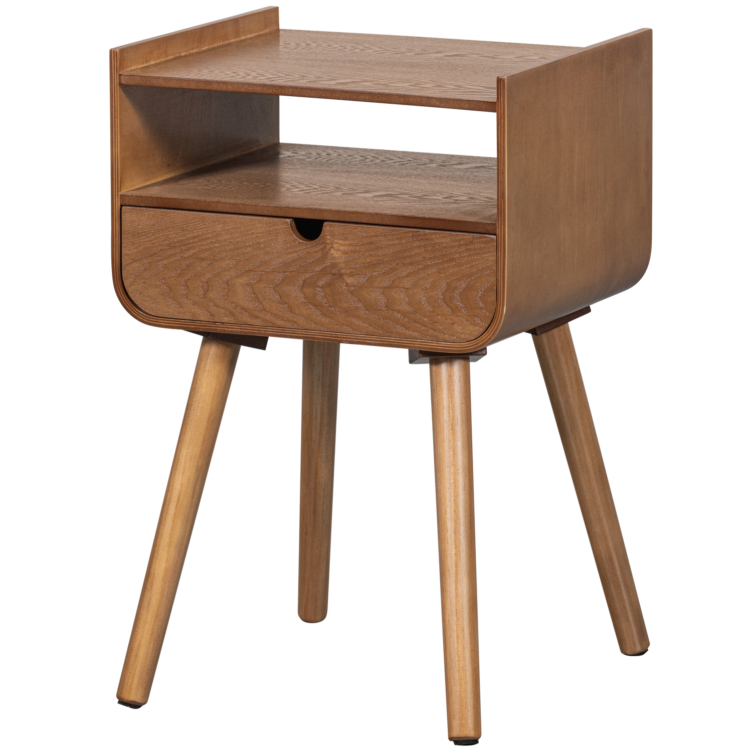 Nachtkastje/Bijzettafel Nils Hout Naturel afbeelding