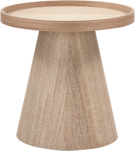 Bijzettafel Maud Conisch Hout Naturel 38Xo39Cm