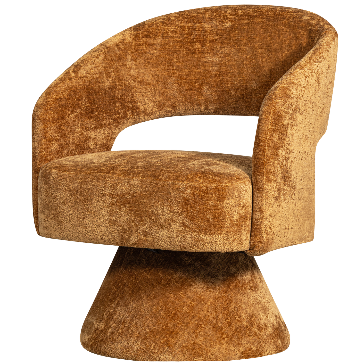 WOOOD Draaibare Fauteuil Ebba Chenille Terra