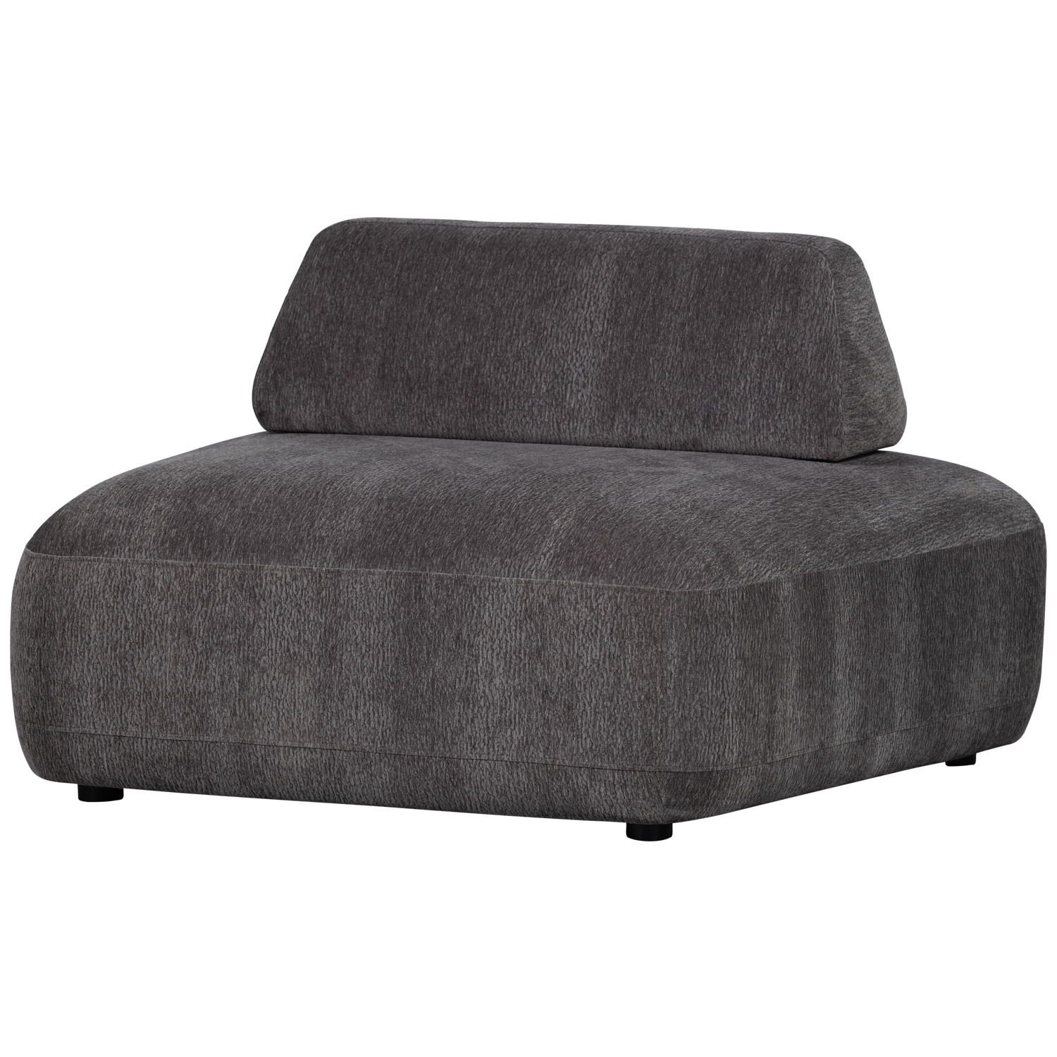 WOOOD STERCK FAUTEUIL MET VERPLAATSBARE RUGLEUNING CHARCOAL