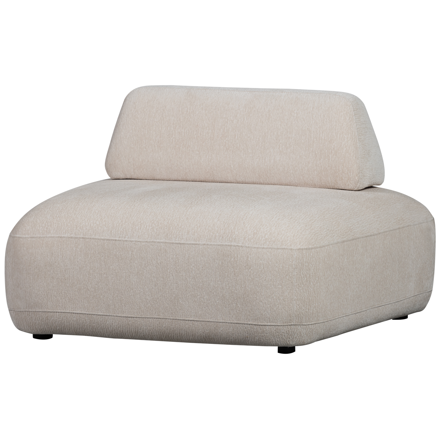 WOOOD STERCK FAUTEUIL MET VERPLAATSBARE RUGLEUNING ZAND