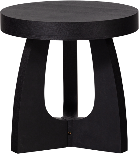 TALA BIJZETTAFEL MDF FINEER ZWART 45xO45CM