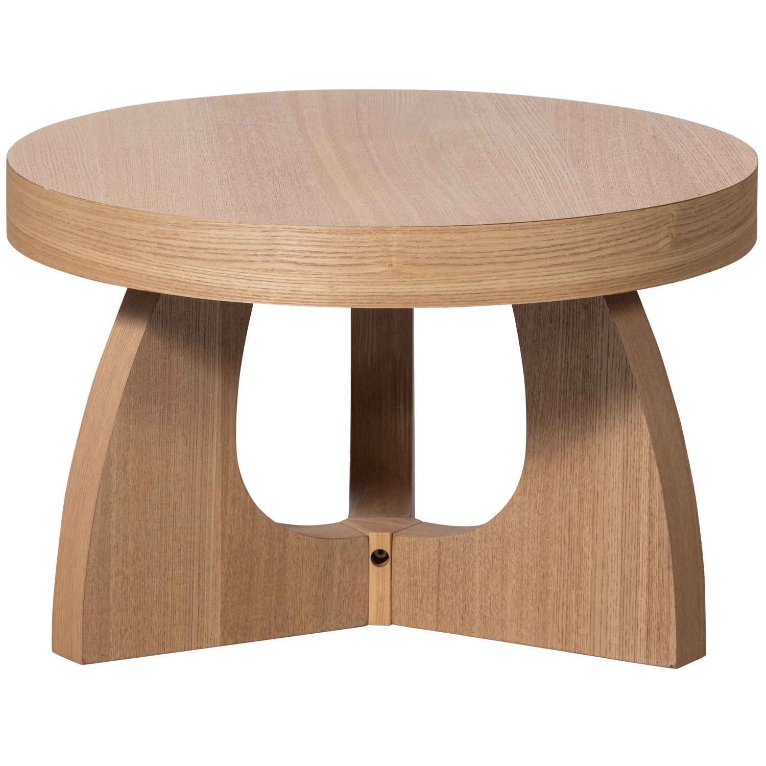 WOOOD TALA BIJZETTAFEL MDF FINEER NATUREL 35xO55CM