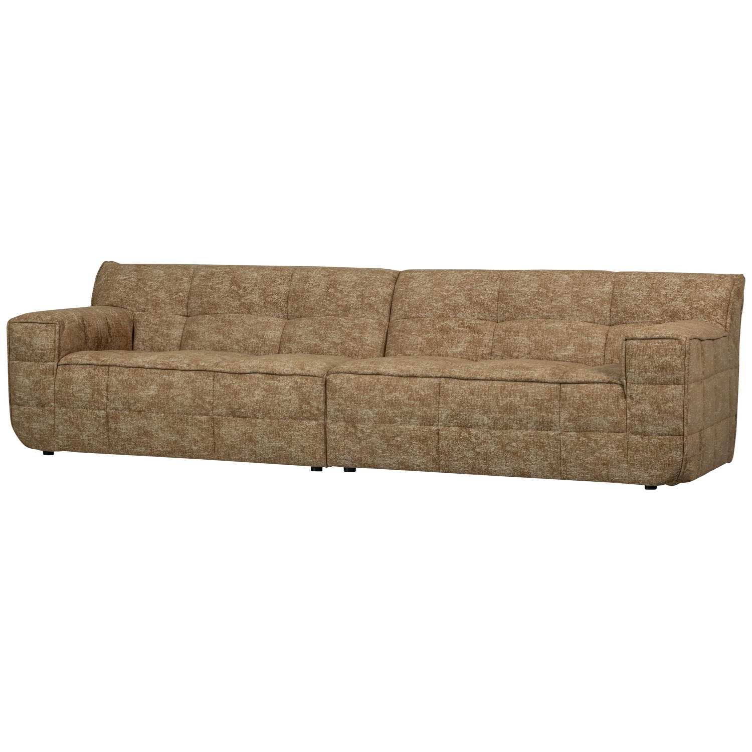 WOOOD TIMOR 4-ZITS BANK CARAMEL MELANGE