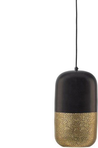 TIRSA HANGLAMP 36CM METAAL ZWART BRASS