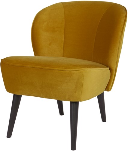 Fauteuil Sara Fluweel Oker