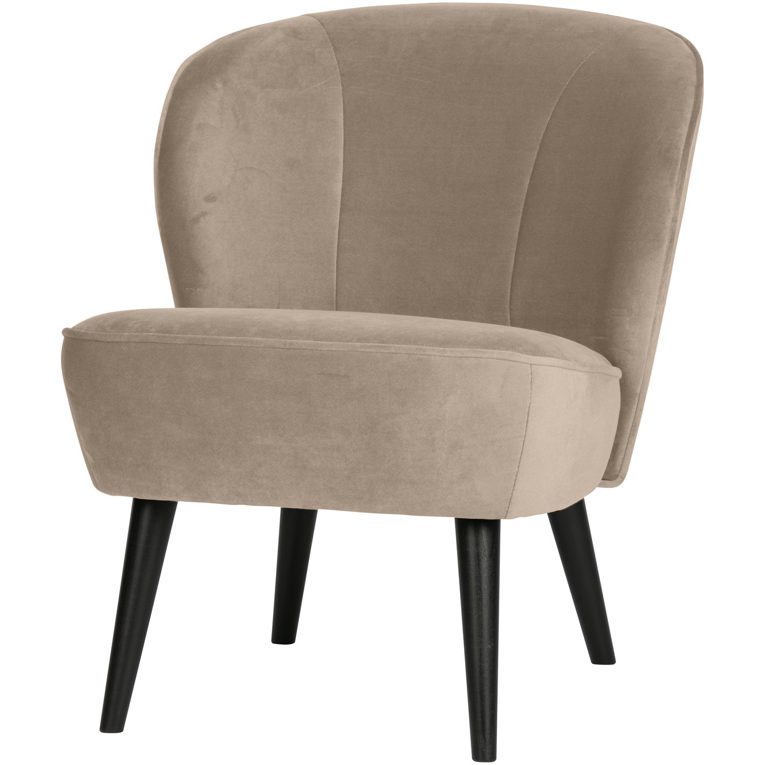 Fauteuil Sara Fluweel Khaki afbeelding