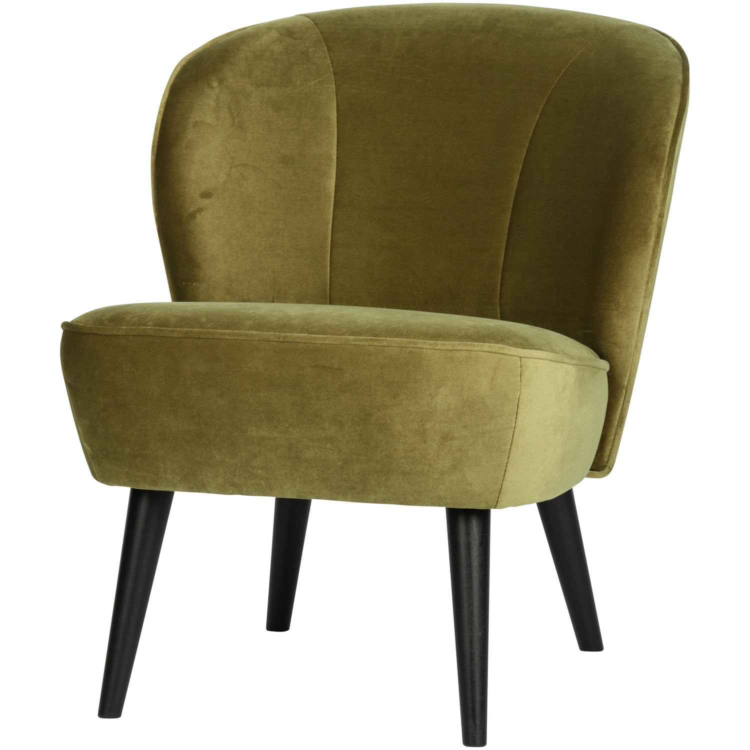 Fauteuil Sara Fluweel Army afbeelding