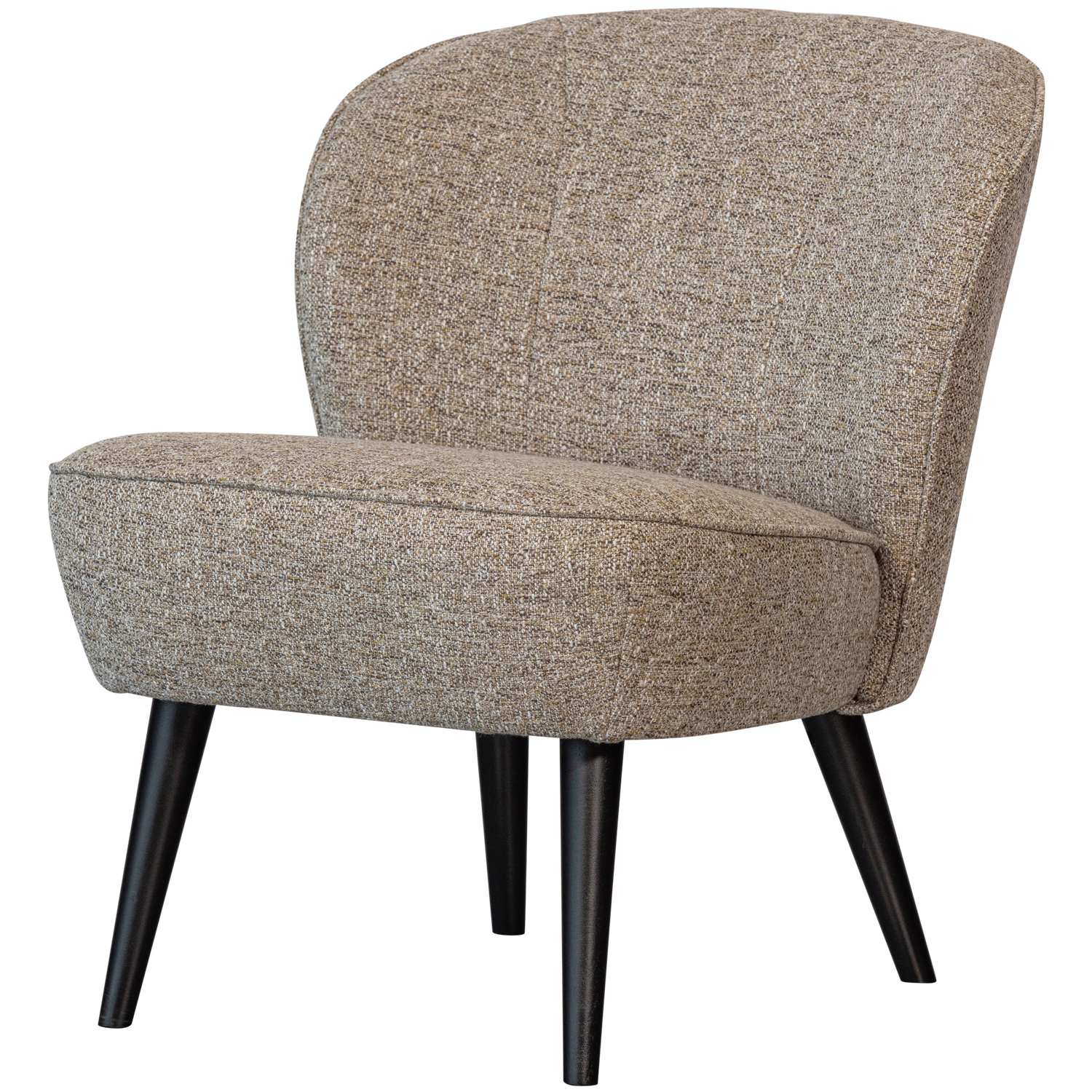 WOOOD Fauteuil Sara Geweven Stof Naturel Melange