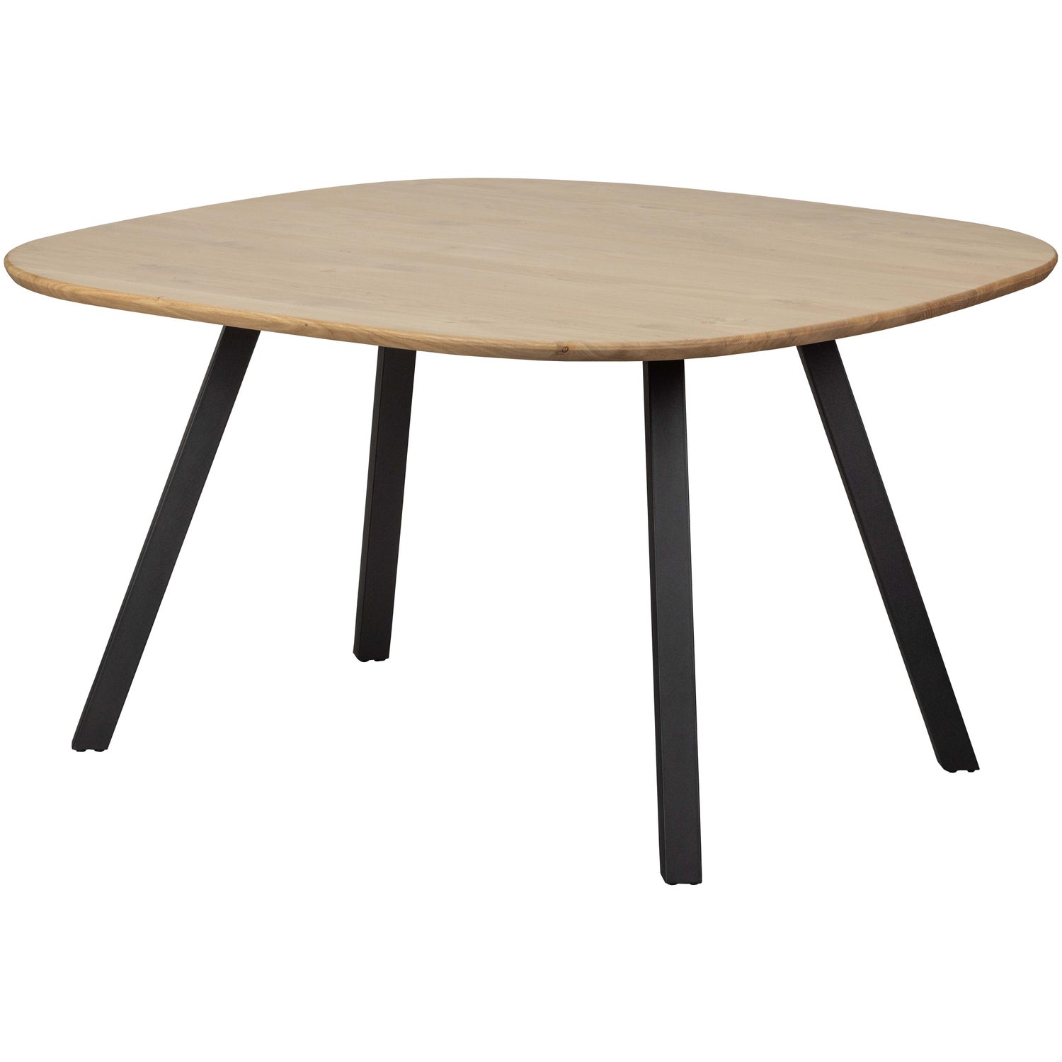 Combi-Tablo: Organisch Eiken 130X130 & 2-Stand Zwart [Fsc] afbeelding