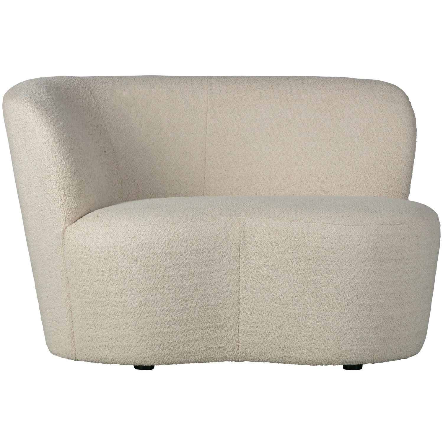 WOOOD STONE BANKJE LINKS BOUCLE CREME
