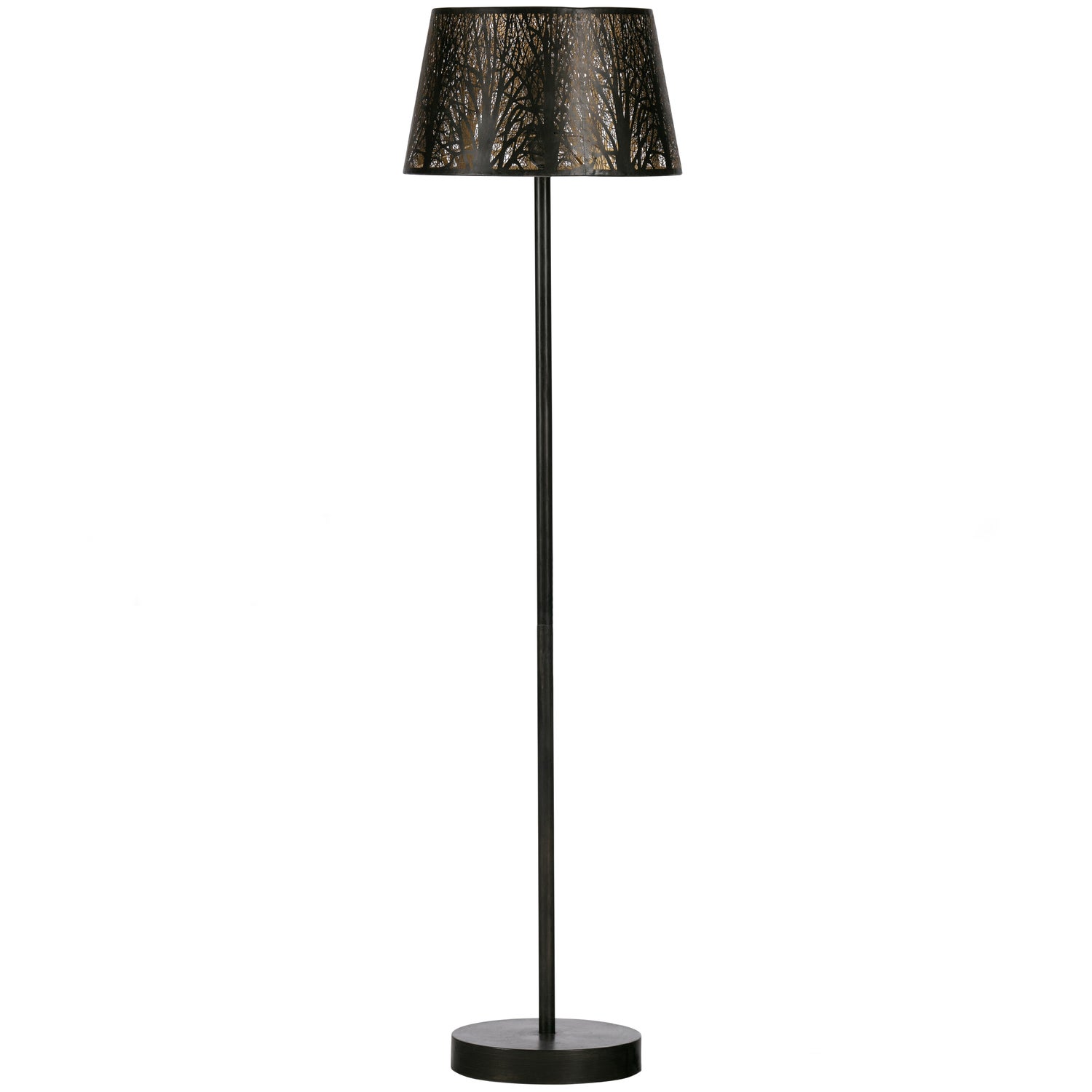 WOOOD KETO STAANDE LAMP METAAL ZWART ANTIQUE BRASS