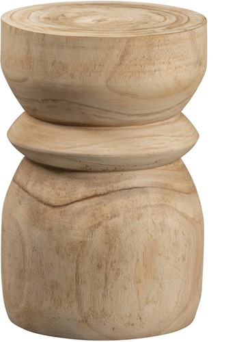 Kruk Bikkel Hout Naturel 40Xo28Cm