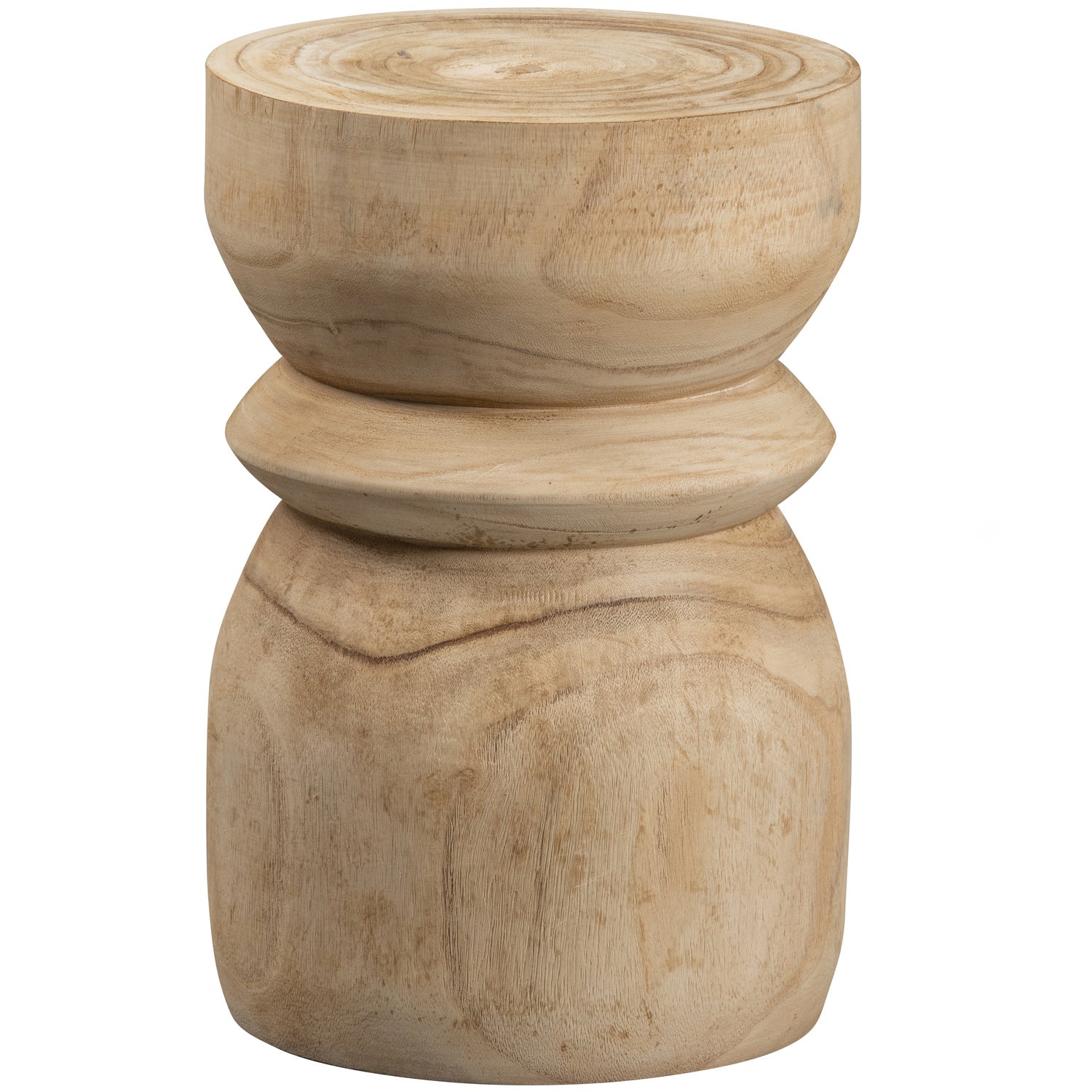 Kruk Bikkel Hout Naturel 40Xo28Cm afbeelding