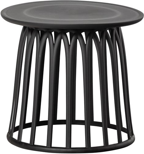 Buiten Bijzettafel Boy Kunststof Zwart