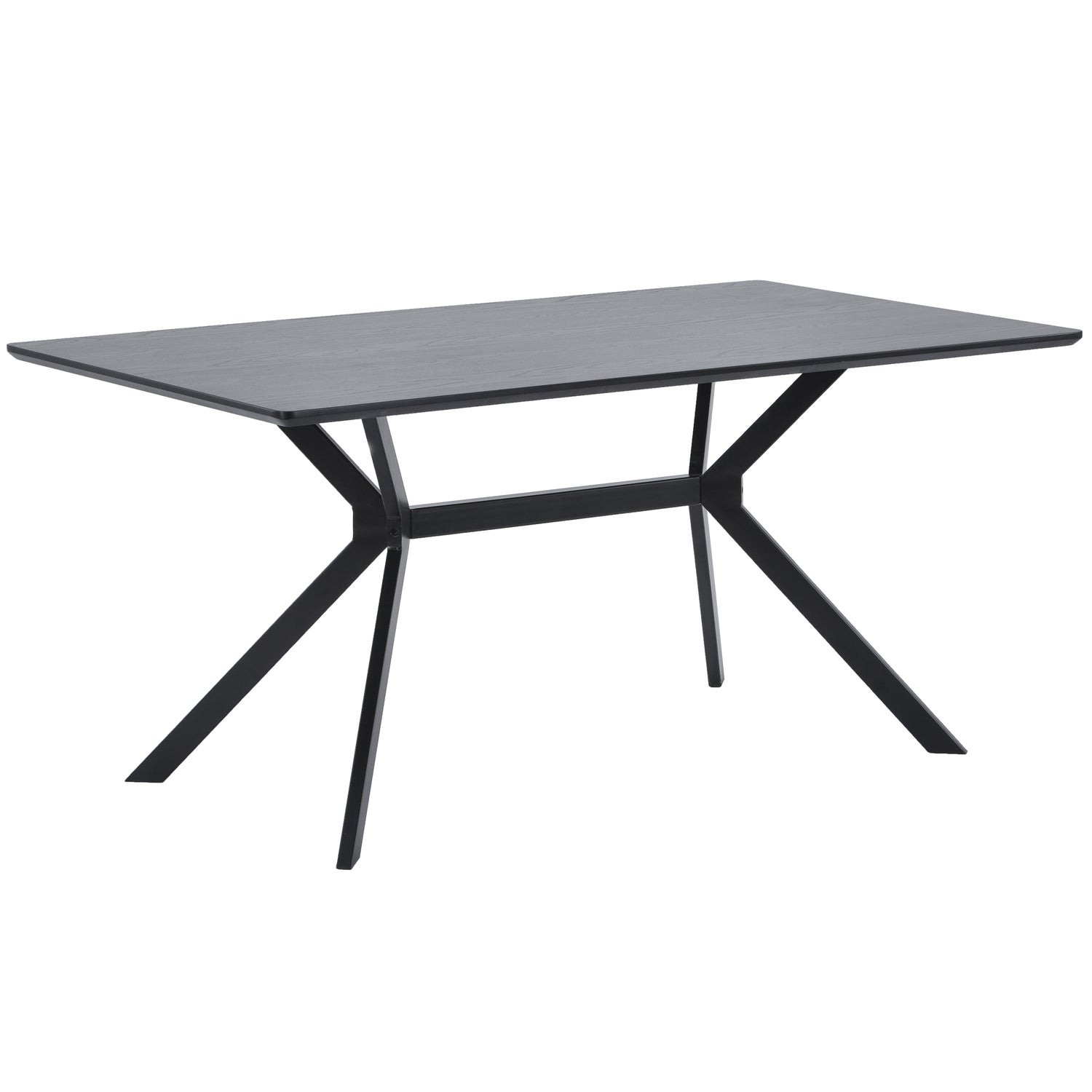 BRUNO EETTAFEL RECHTHOEK MDF ZWART 160x90CM afbeelding