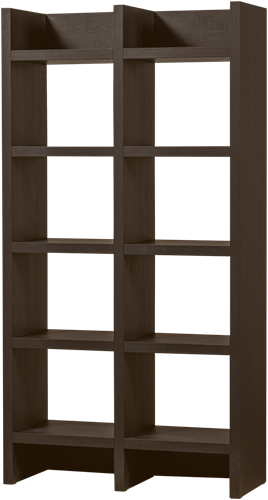 TIMO OPEN KAST MDF DONKERBRUIN 195x100x40CM