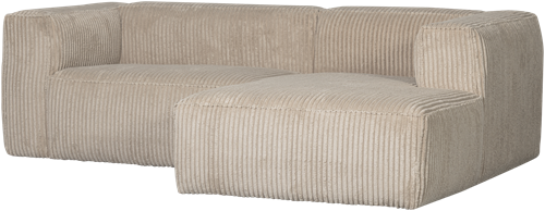 BEAN CHAISE LONGUE RECHTS GROVE RIBSTOF TRAVERTIN