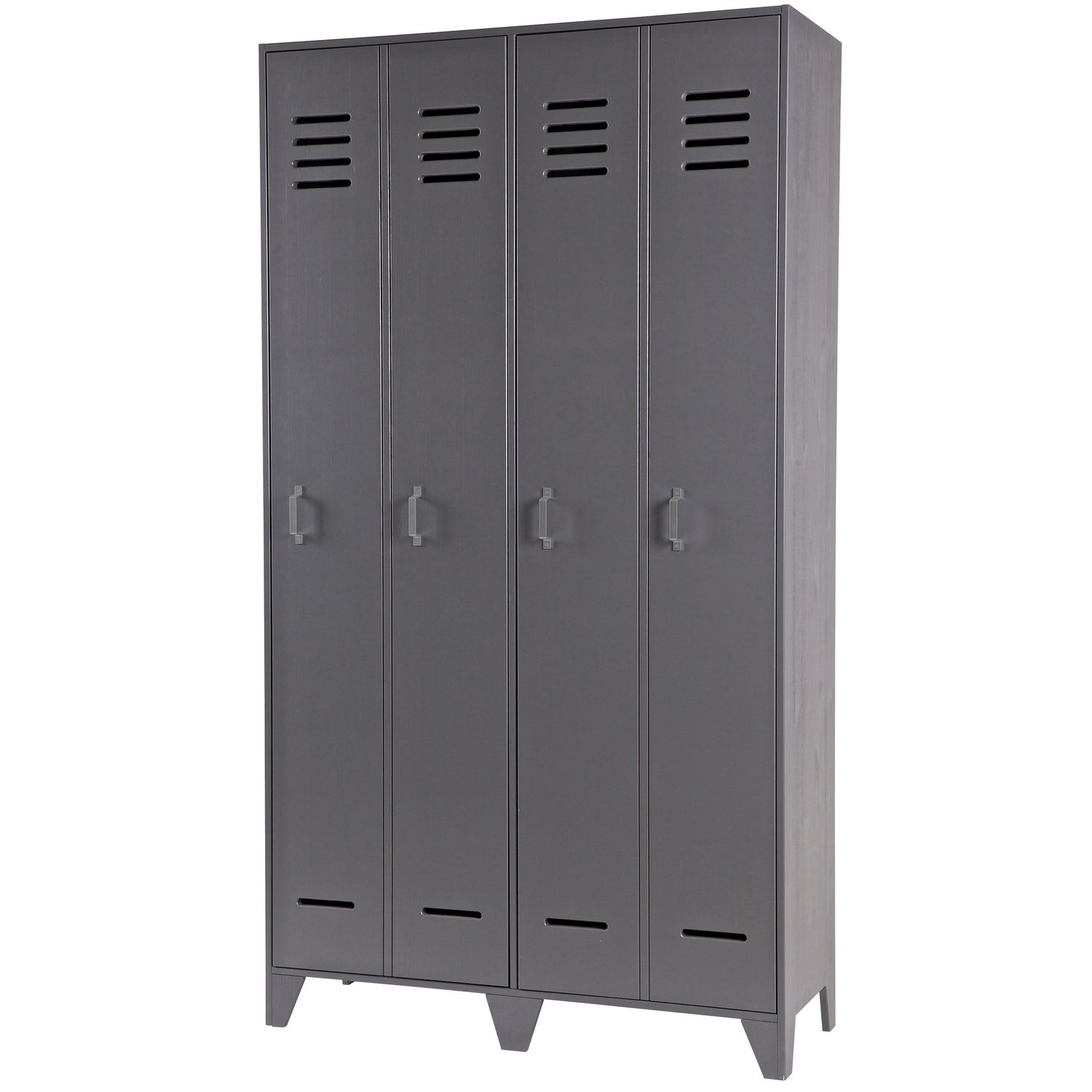 Lockerkast Stijn Hoog 2Drs Steel Grey [Fsc] afbeelding