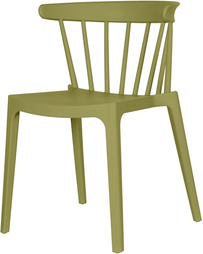 Tuinstoel Bliss Met Spijlen Kunststof Matcha Green