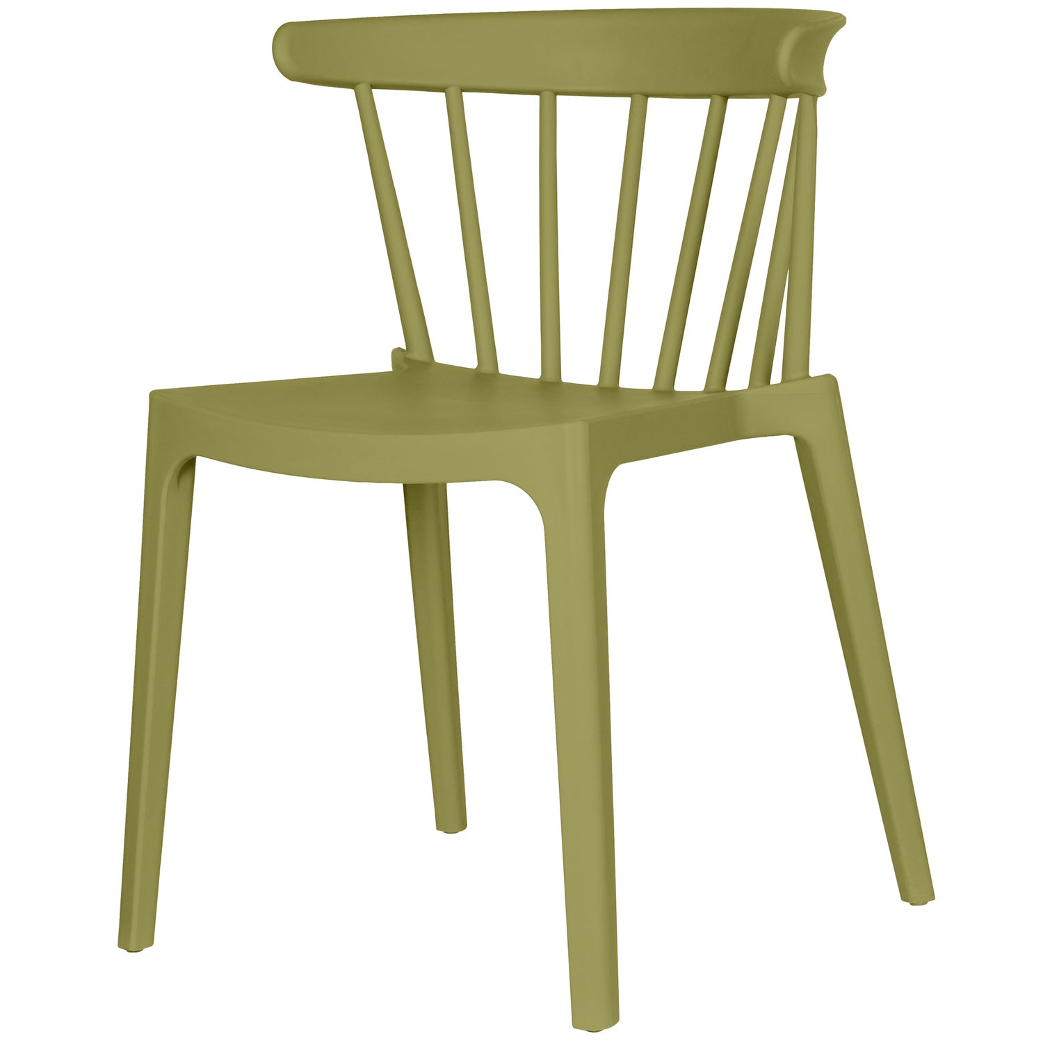 Tuinstoel Bliss Met Spijlen Kunststof Matcha Green afbeelding