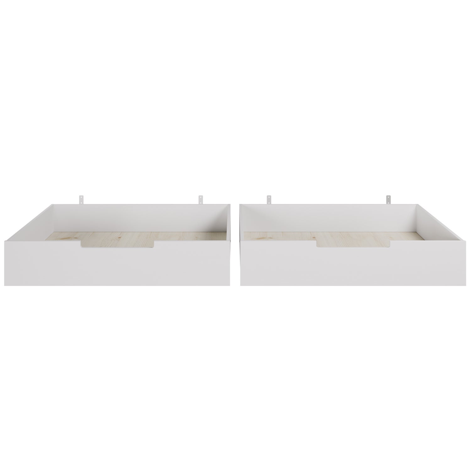 WOOOD Bedlade Set Van 2 Tbv Jade Wit Ongeborsteld [Fs