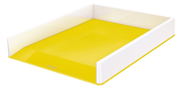 Brievenbak Leitz WOW A4 wit/geel afbeelding
