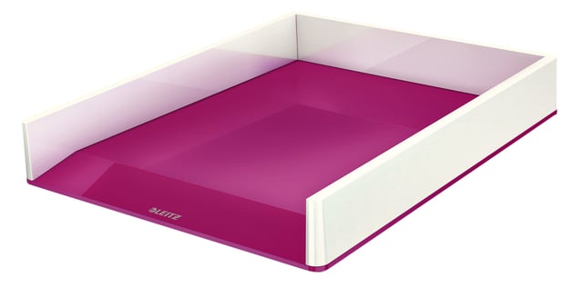 Brievenbak Leitz WOW wit/roze afbeelding