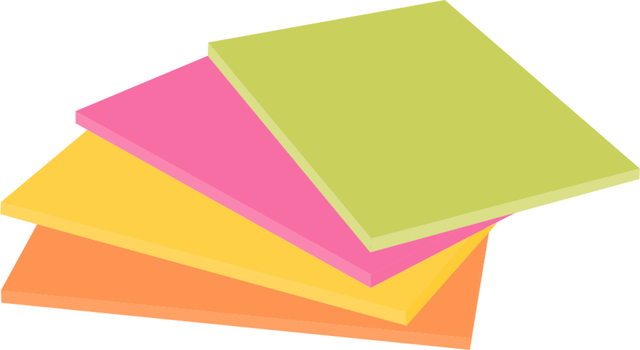 Memoblok Post-it 6445 Super Sticky 152x101mm assorti 4 stuks — Foto 2 van 2