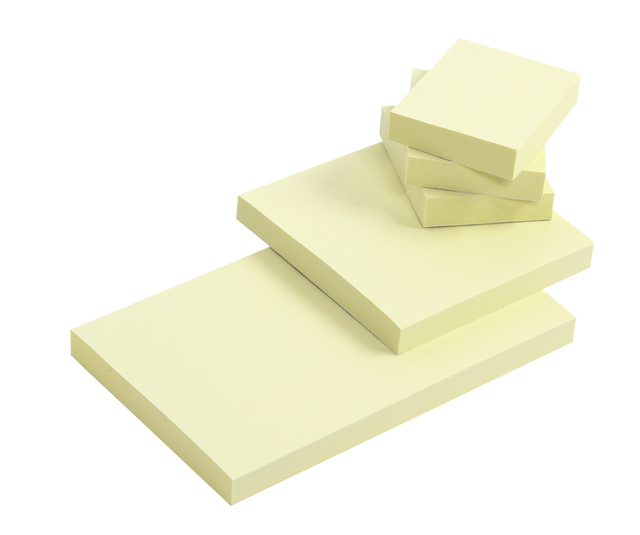 Memoblok Quantore 76x127mm geel 100 vel — Foto 2 van 2