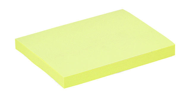 Memoblok Quantore 76x101mm geel 100 vel afbeelding