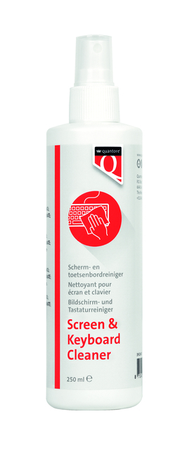 Reinigingsspray scherm/toetsenbord Quantore 250ml afbeelding