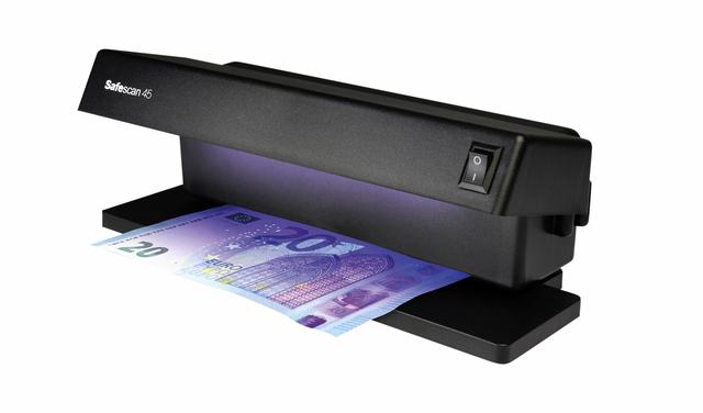 Valsgeld detector Safescan 45 UV zwart afbeelding