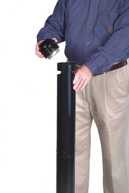 Asbak Rubbermaid Smokers' Pole vrijstaand zwart — Foto 2 van 2