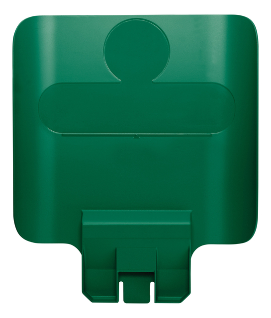 Paneel Rubbermaid Slim Jim Recyclestation voor label groen afbeelding