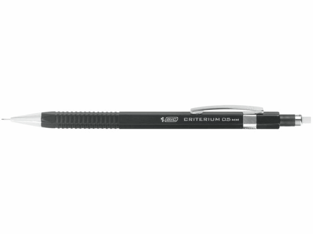 Vulpotlood Bic Criterium HB 0.5mm met gum metalen clip afbeelding