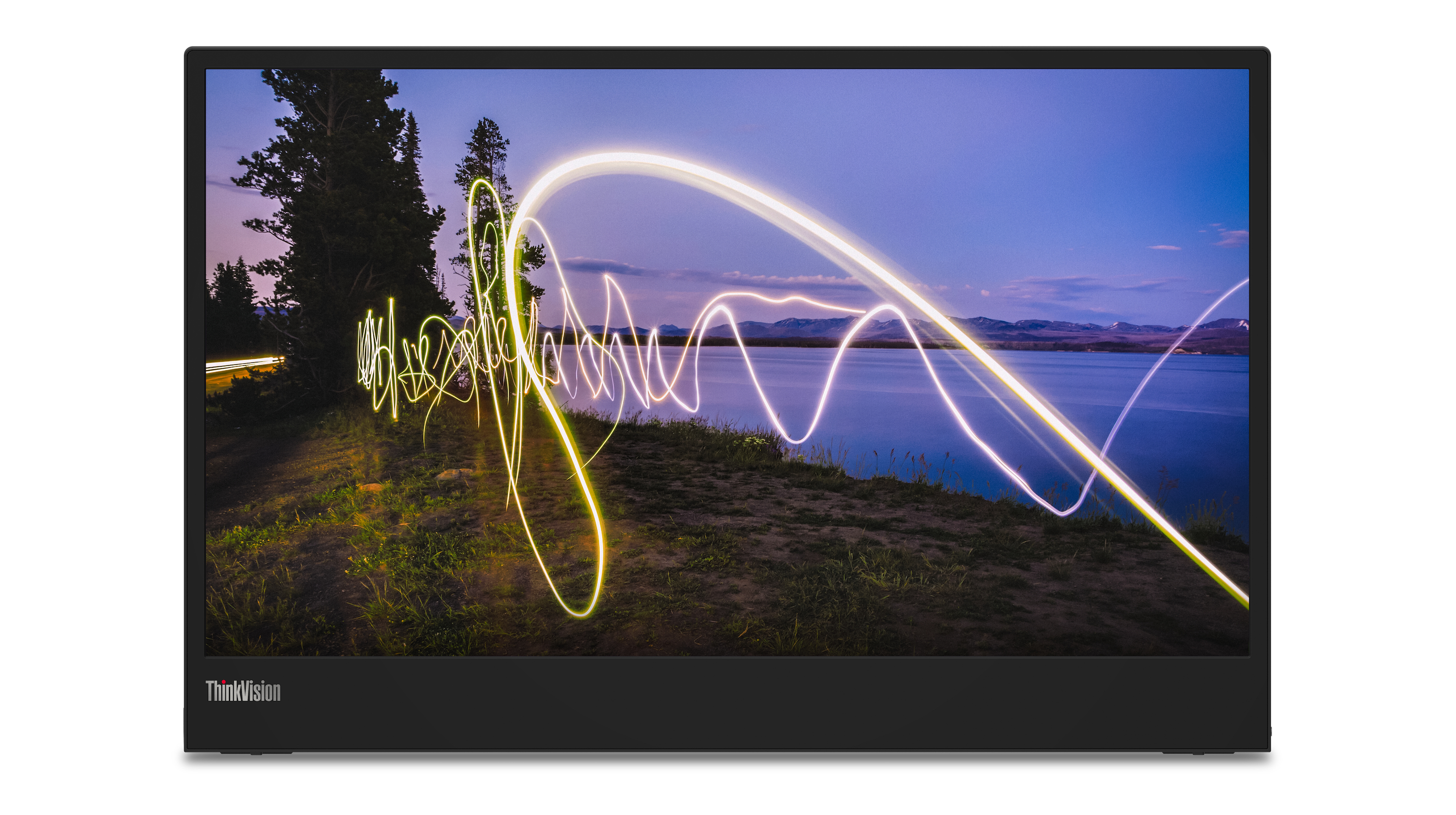 Lenovo ThinkVision M15 LED display 39,6 cm (15.6") 1920 x 1080 Pixels Full HD Zwart afbeelding