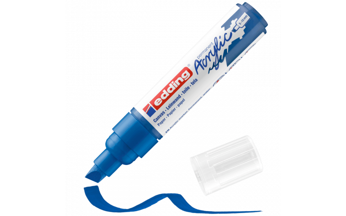 Acrylmarker edding e-5000 breed gentiaanblauw afbeelding