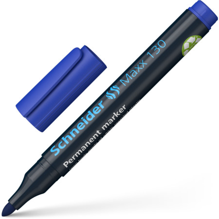 Permanent marker Schneider Maxx 130 rond 1-3mm blauw