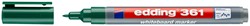 Whiteboardmarker edding 361 rond 1mm groen