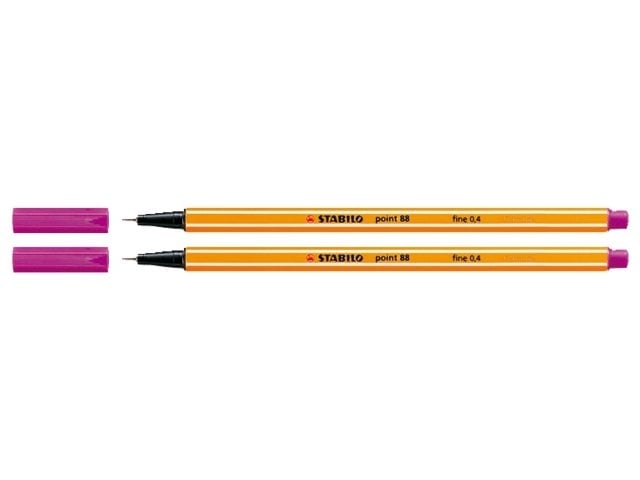 Fineliner STABILO point 88/56 fijn roze rood afbeelding