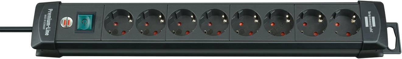 Stekkerdoos Brennenstuhl Premium 8 voudig 3 meter zwart afbeelding