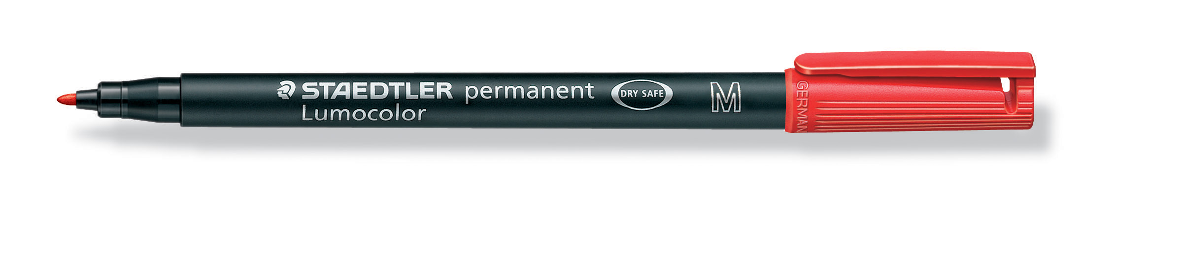 Viltstift Staedtler Lumocolor 317 permanent M rood afbeelding