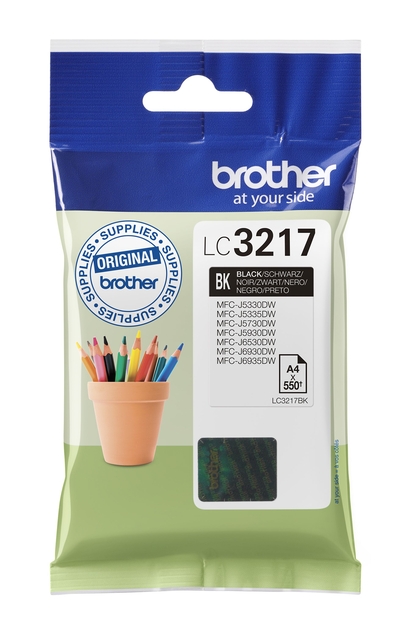 Inktcartridge Brother LC-3217BK zwart afbeelding