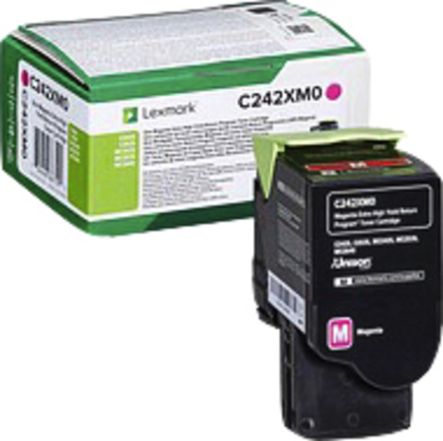 Tonercartridge Lexmark C242XM0 rood afbeelding